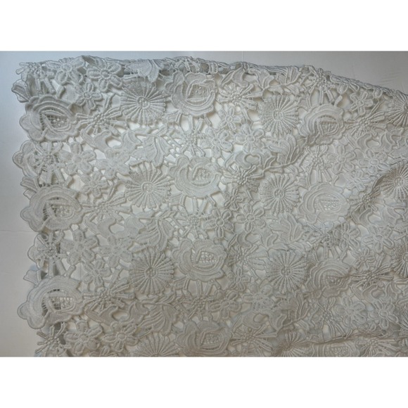 Lulus Love Poem Ivory White Embroidered Lace Mini Dress L Graduation Beach - Picture 13 of 14